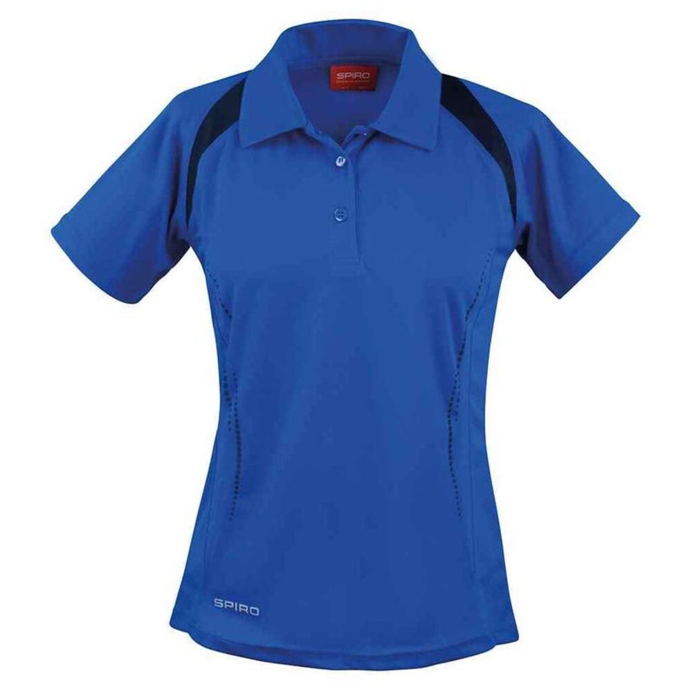 Spiro Womens/Ladies Team Spirit Polo Shirt / Royal Blue/Navy